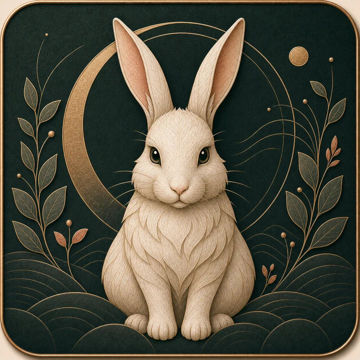Rabbit Chinese zodiac artwork